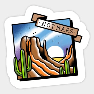 Not Mars Sticker